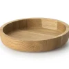 Plateau de service rond Continenta en chêne Ø20x4,3cm