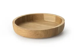 Plateau de service rond Continenta en chêne Ø20x4,3cm