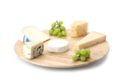 Plateau à fromage rotatif Continenta en bois d'hévéa
