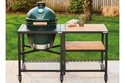 Plateau-grille en inox Big Green Egg pour meuble d'extension