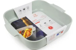 Plat four carré Peugeot Appolia en céramique vert sauge