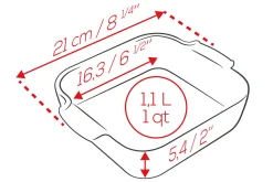 Plat four carré Peugeot Appolia en céramique vert sauge