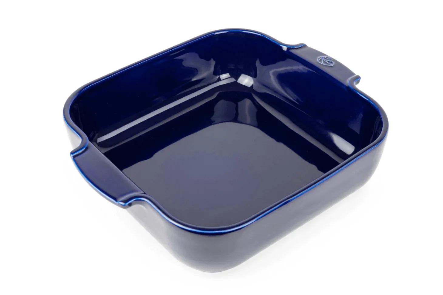 Plat four carré Peugeot Appolia en céramique bleu