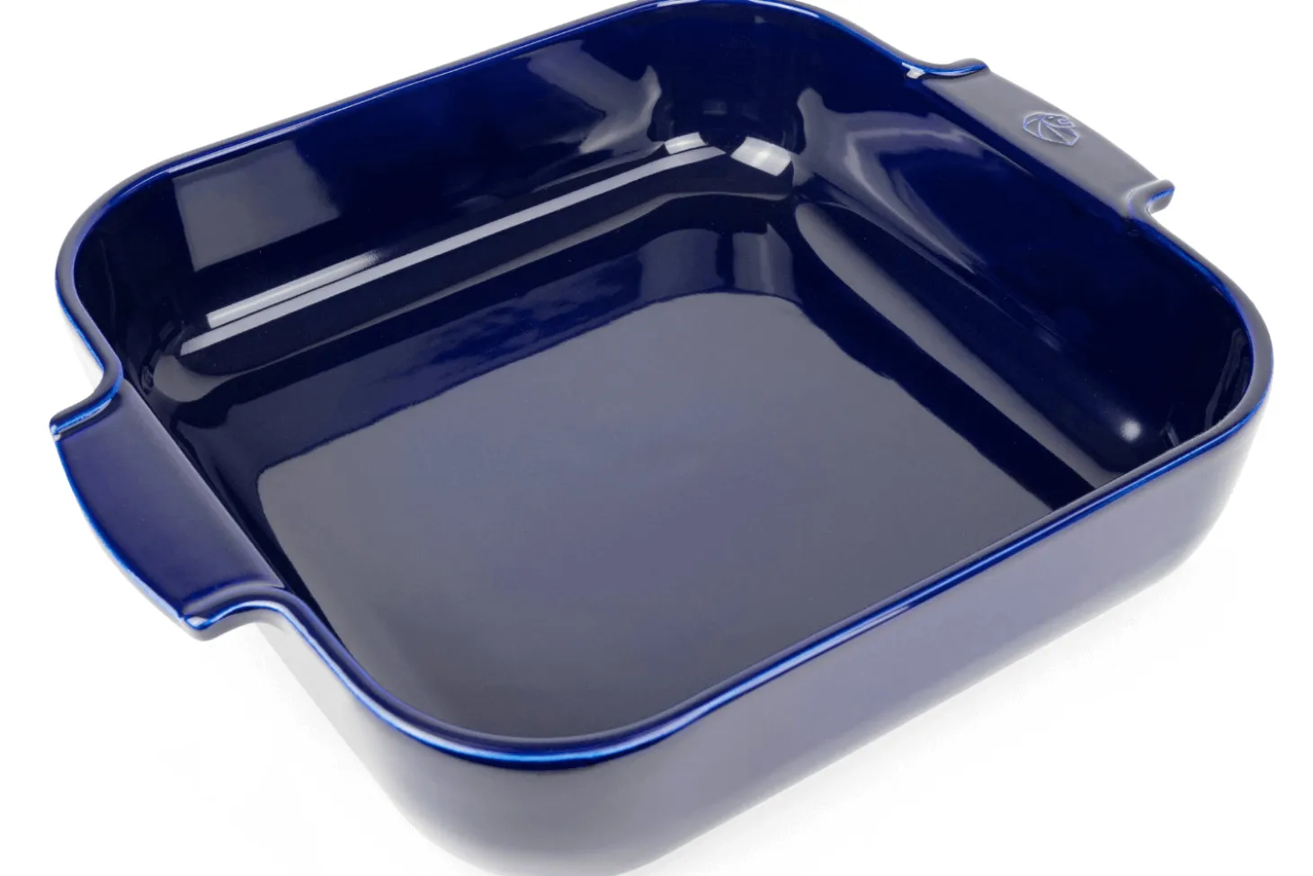 Plat four carré Peugeot Appolia en céramique bleu