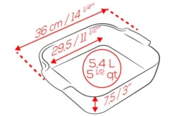 Plat four carré Peugeot Appolia en céramique rouge