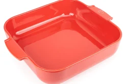 Plat four carré Peugeot Appolia en céramique rouge