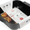 Plat four carré Peugeot Appolia en céramique noire satinée 21x17,5x6cm
