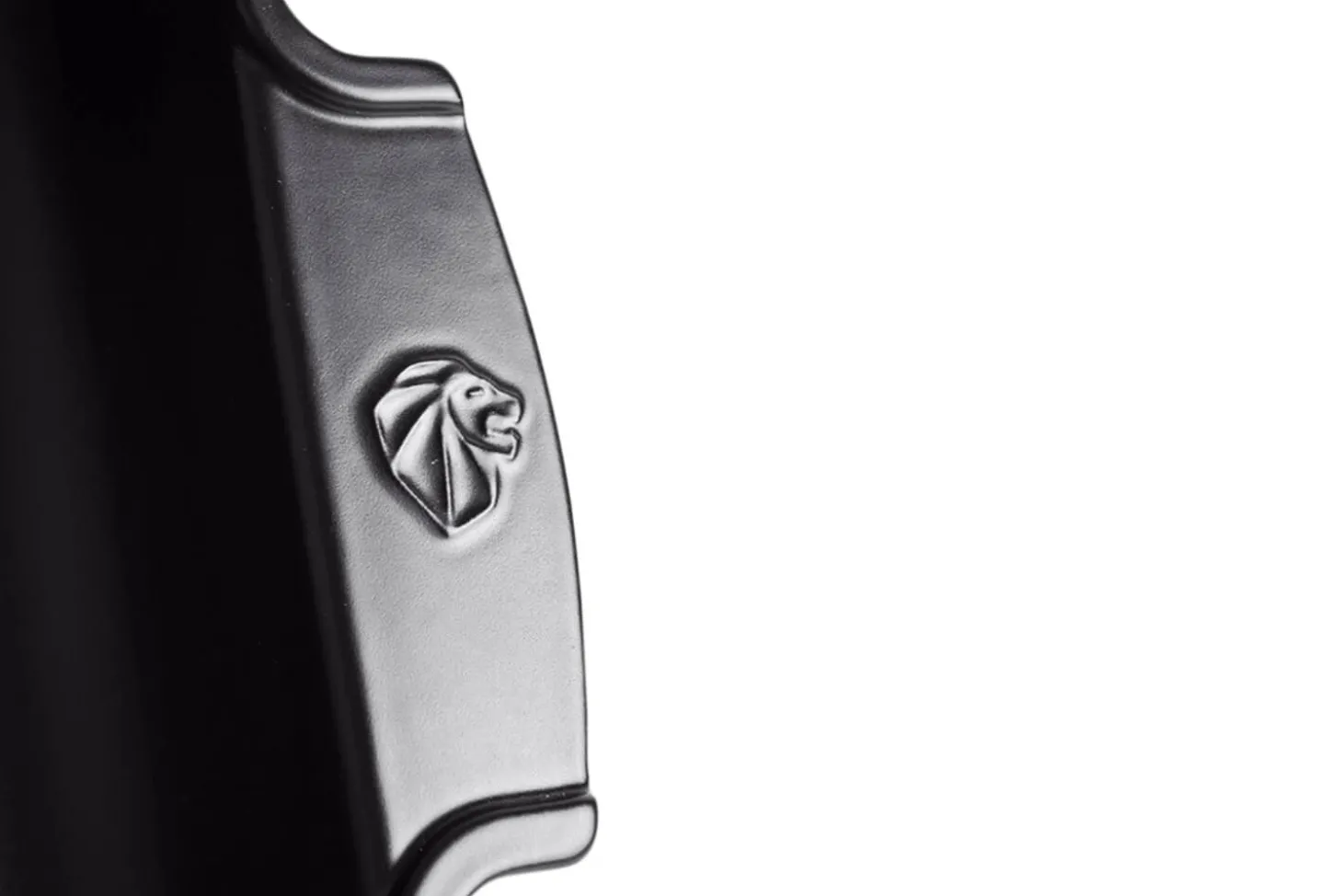 Plat four carré Peugeot Appolia en céramique noire satinée 28x23,7x7,2cm