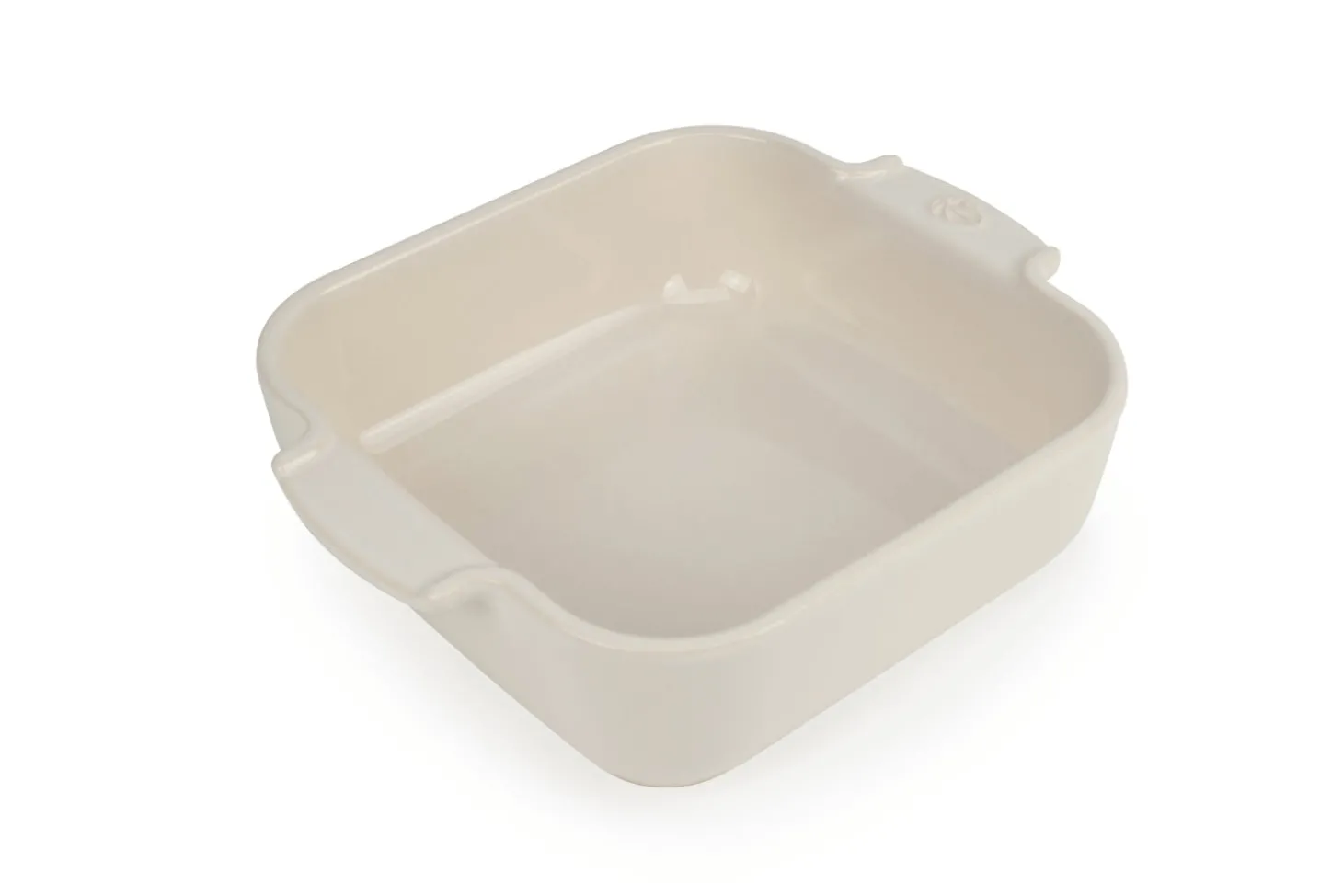 Plat four carré Peugeot Appolia en céramique écru 21x13,6x5,4cm