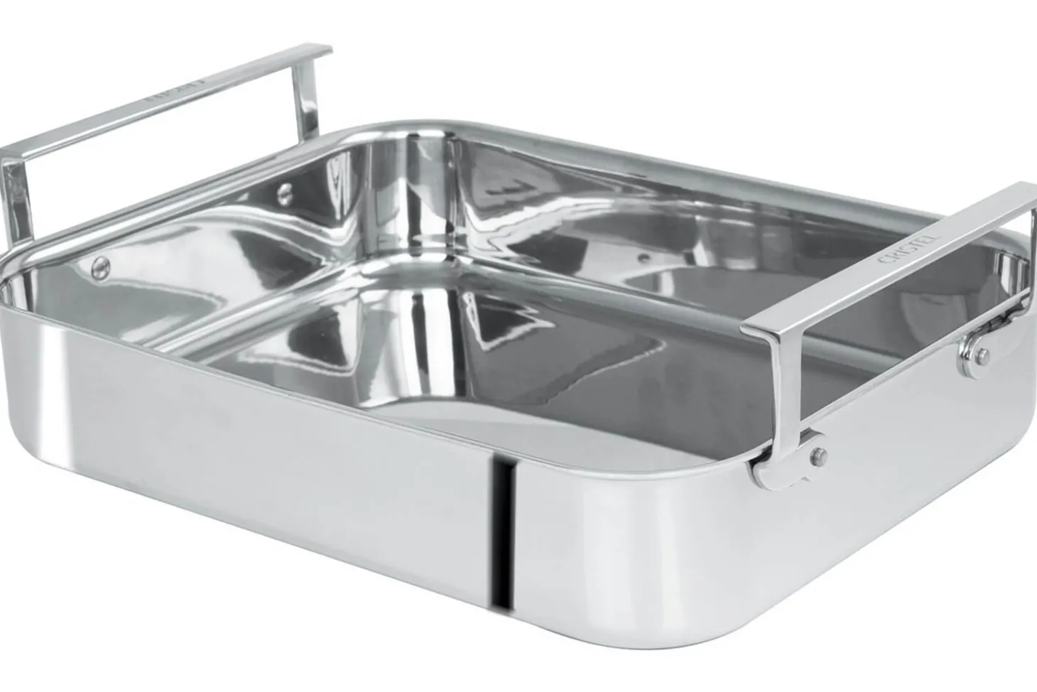 Plat à four Cristel 30x22cm trilaminé en acier inoxydable 18/10