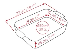 Plat four rectangle Peugeot Appolia en céramique vert sauge
