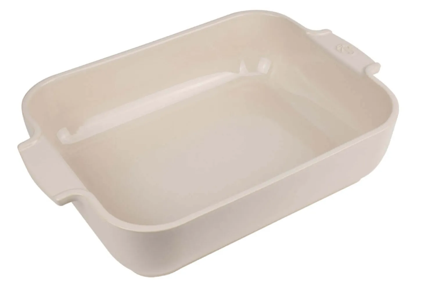 Plat four rectangle Peugeot Appolia en céramique écru 32x20x6,5cm