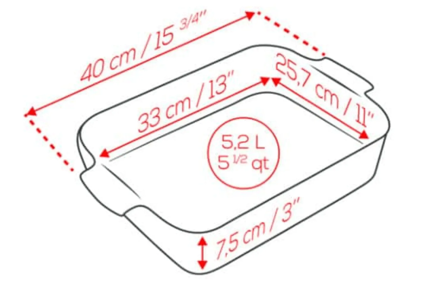 Plat four rectangle Peugeot Appolia en céramique ardoise