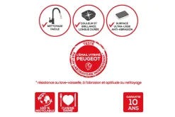 Plat four rectangle Peugeot Appolia en céramique écru 40x27cm