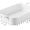 Plat rectangulaire Revol Belle Cuisine 30x21,5cm en porcelaine blanche