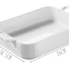 Plat rectangulaire Revol Belle Cuisine 26x18,5cm en porcelaine blanche
