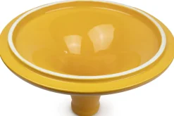 Plat à tajine Peugeot Atlas en céramique jaune safran diamètre 30cm