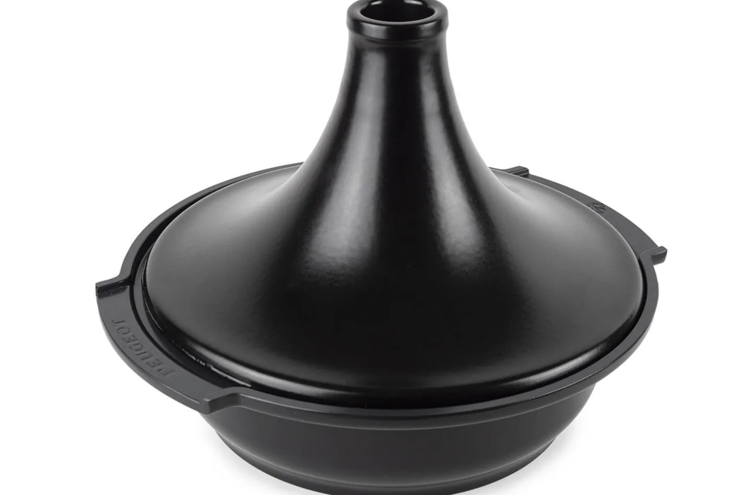 Plat à tajine Peugeot Atlas en céramique noir satin diamètre 30cm