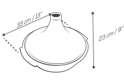 Plat à tajine Peugeot Atlas en céramique vert forêt diamètre 30cm
