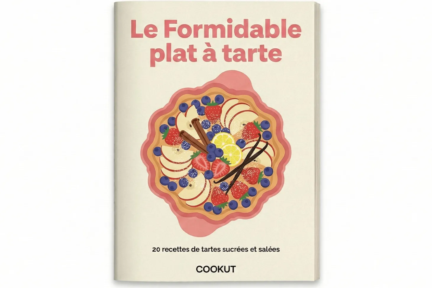 Plat à tarte Cookut Le Formidable avec coupe-tarte mangue - Édition limitée 2026