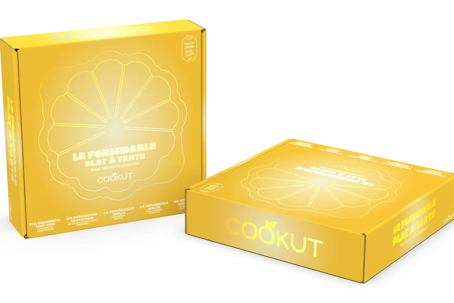 Plat à tarte Cookut Le Formidable avec coupe-tarte mangue - Édition limitée 2026