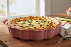 Plat à tarte Cookut Le Formidable avec coupe-tarte guimauve