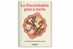 Plat à tarte Cookut Le Formidable avec coupe-tarte guimauve