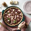 Plat à tarte Peugeot Appolia en céramique vert forêt diamètre 30cm