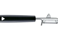 Éplucheur Triangle lame pivotante inox et manche green grip noir