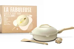 Poêle antiadhérente Cookut La Fabuleuse 8-en-1 meringue