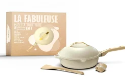 Poêle antiadhérente Cookut La Fabuleuse 8-en-1 meringue