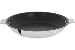 Poêle antiadhérente Cristel Casteline Exceliss amovible en inox 5 plis