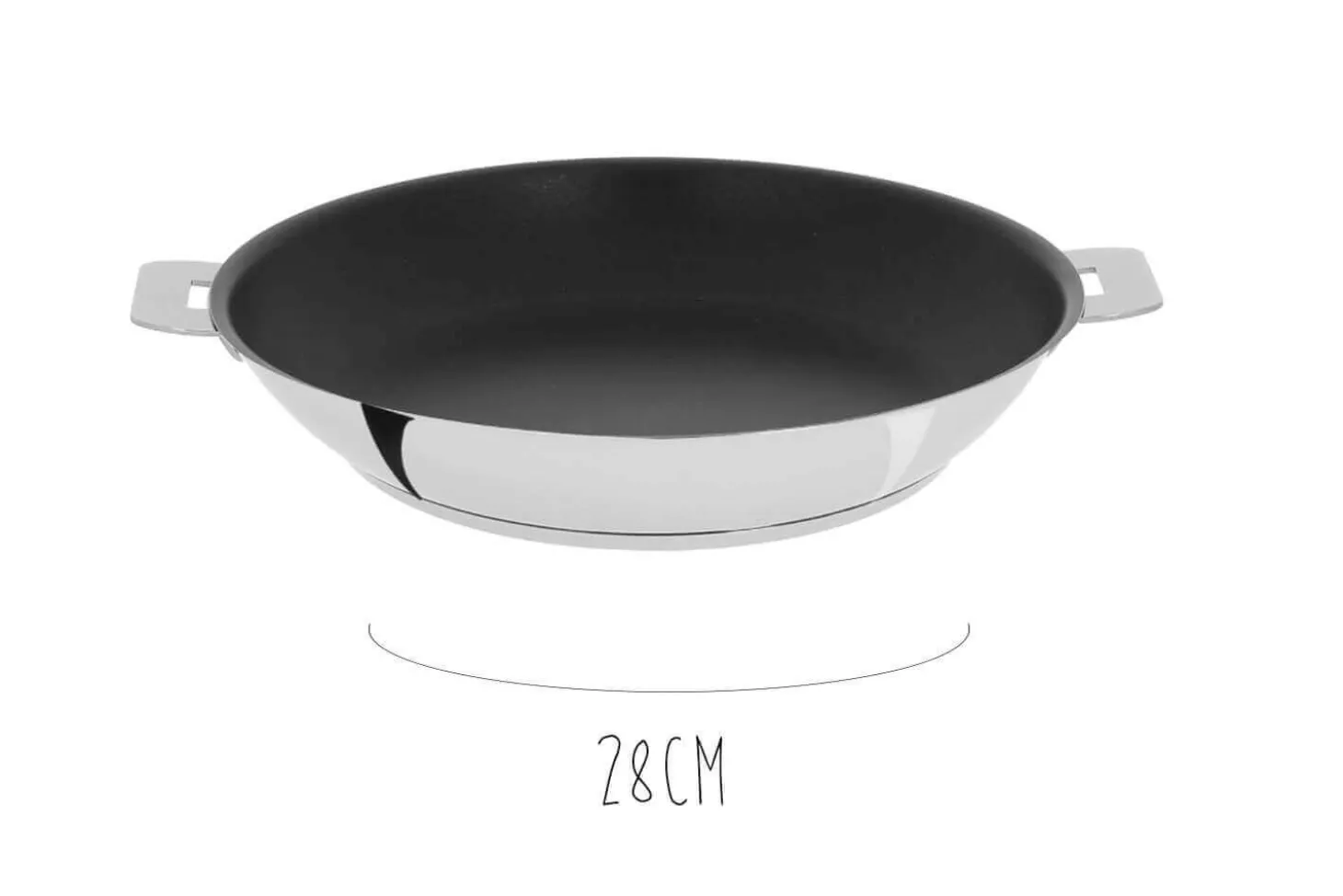 Poêle antiadhérente Cristel Mutine Amovible Exceliss en inox