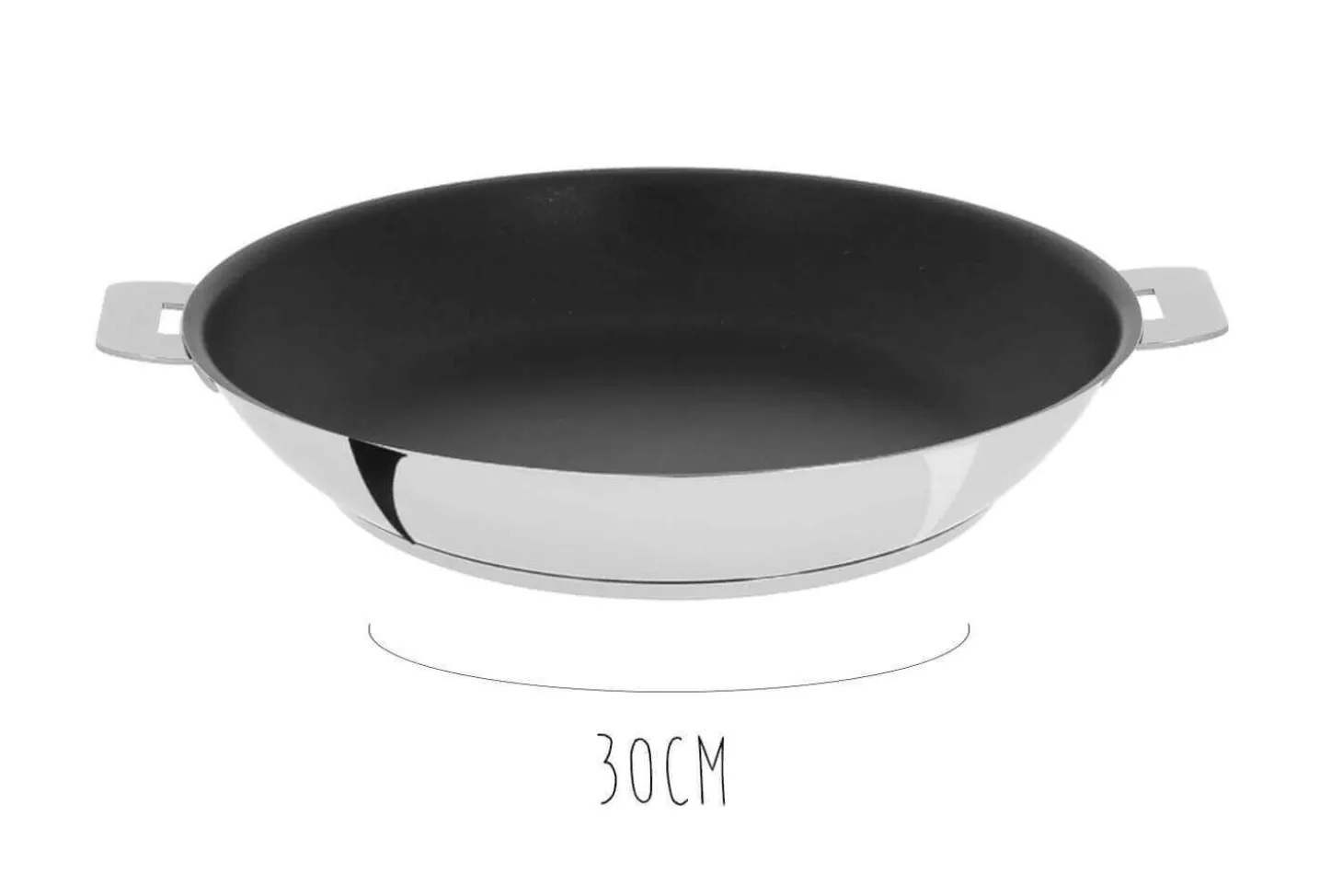 Poêle antiadhérente Cristel Mutine Amovible Exceliss en inox