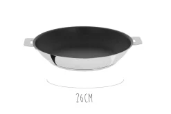 Poêle antiadhérente Cristel Mutine Amovible Exceliss en inox