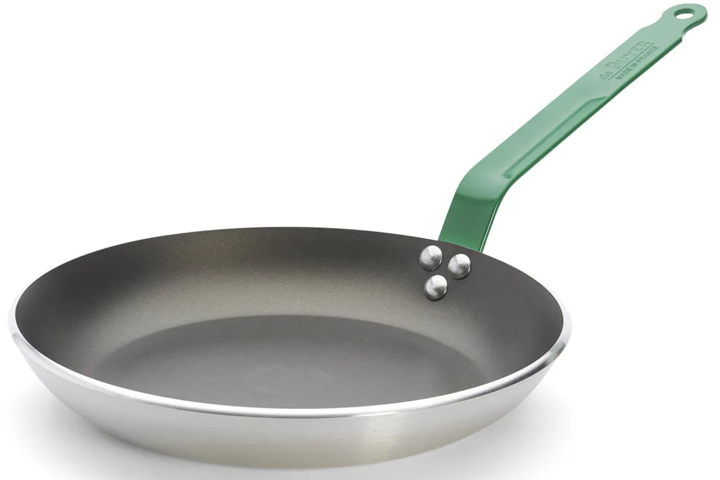 Poêle antiadhésive De Buyer Choc Resto Induction verte en aluminium
