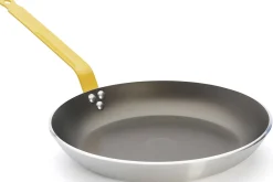 Poêle antiadhésive De Buyer Choc Resto Induction jaune en aluminium