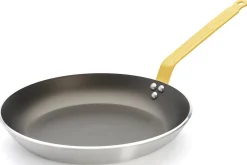 Poêle antiadhésive De Buyer Choc Resto Induction jaune en aluminium