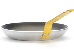 Poêle antiadhésive De Buyer Choc Resto Induction jaune en aluminium