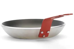 Poêle antiadhésive De Buyer Choc Resto Induction rouge en aluminium