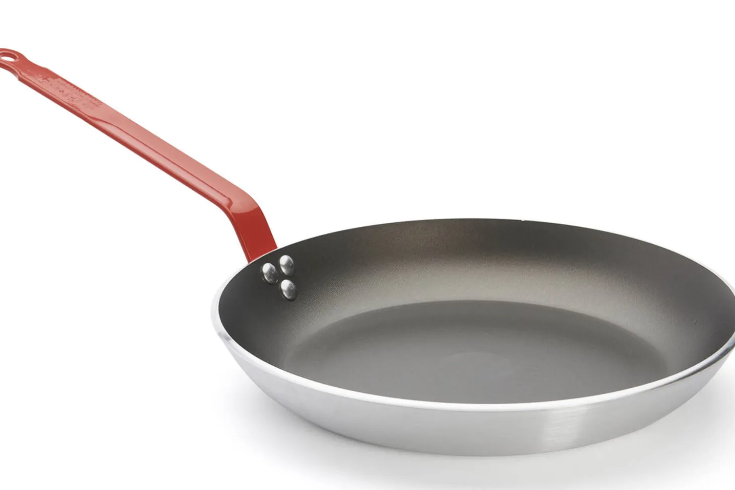 Poêle antiadhésive De Buyer Choc Resto Induction rouge en aluminium