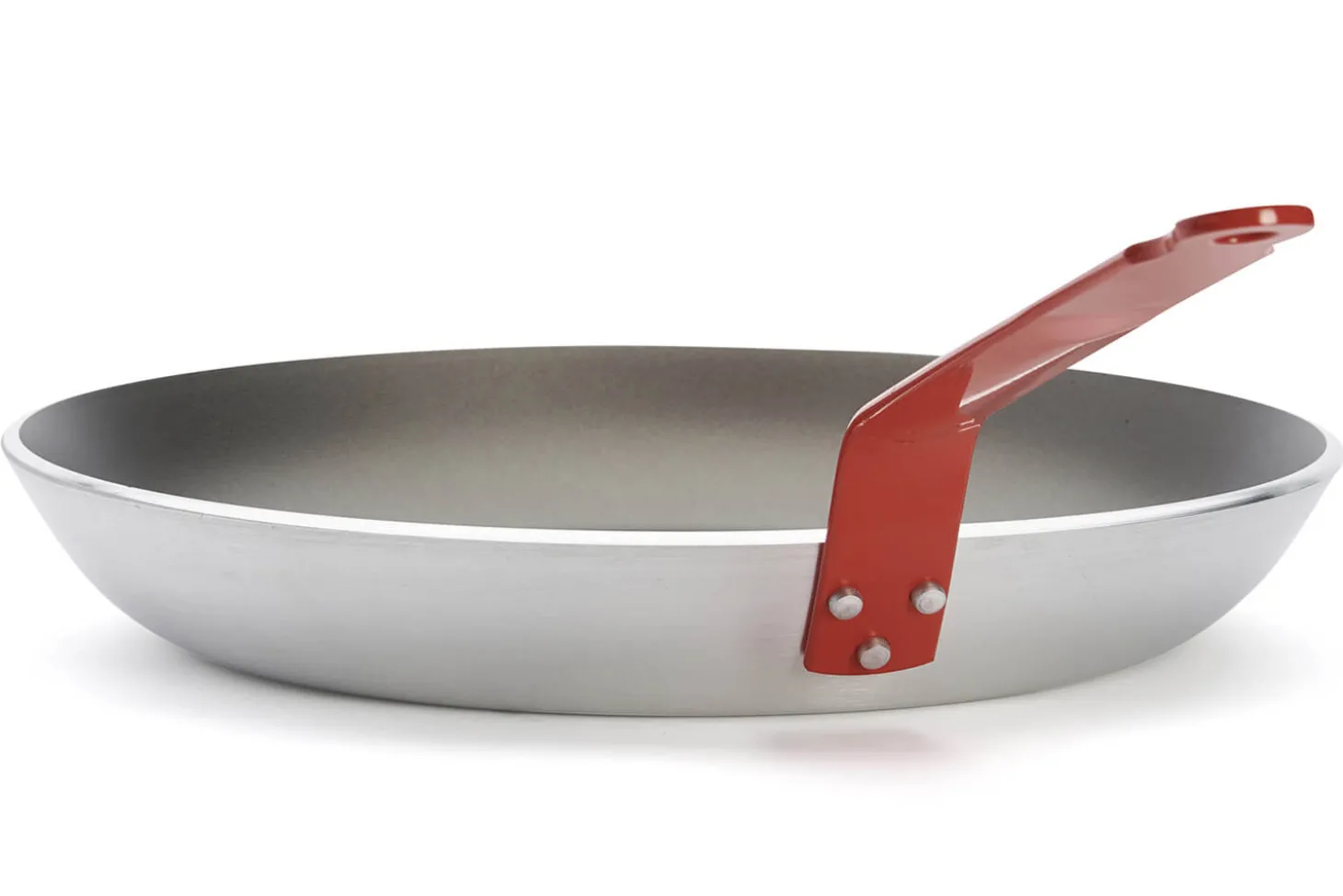 Poêle antiadhésive De Buyer Choc Resto Induction rouge en aluminium
