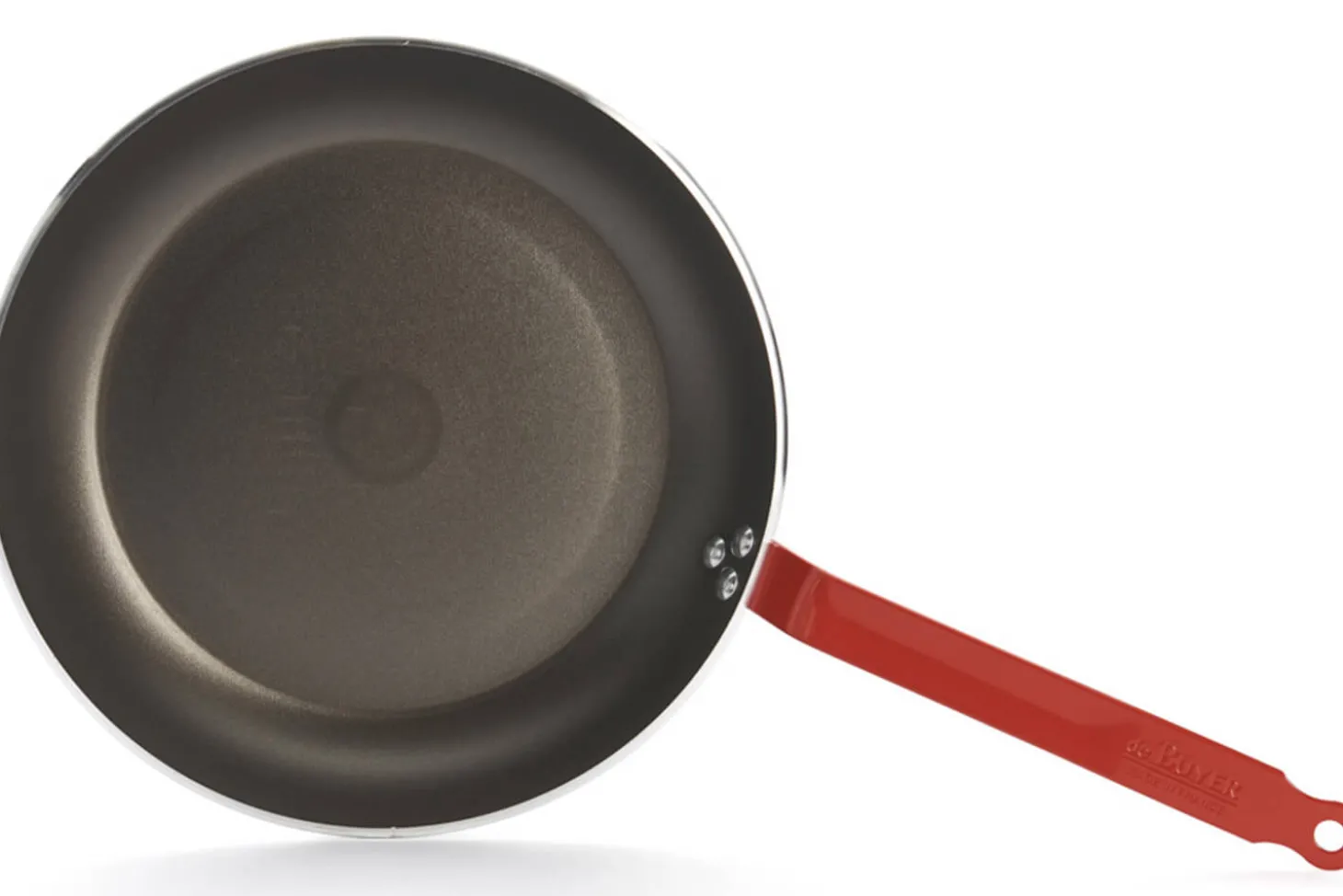 Poêle antiadhésive De Buyer Choc Resto Induction rouge en aluminium