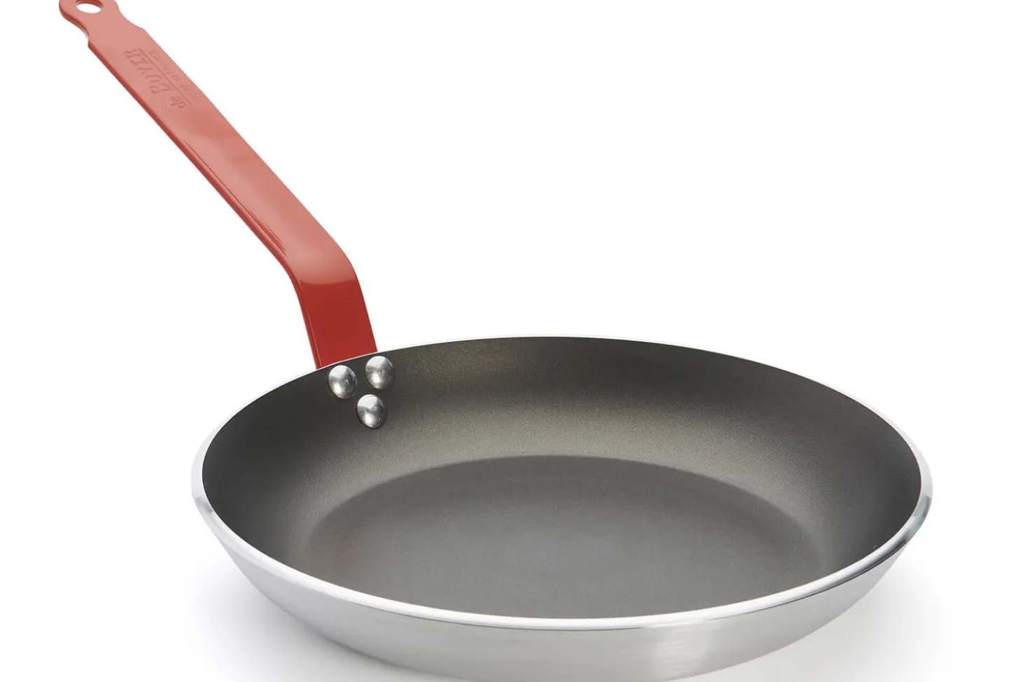Poêle antiadhésive De Buyer Choc Resto Induction rouge en aluminium