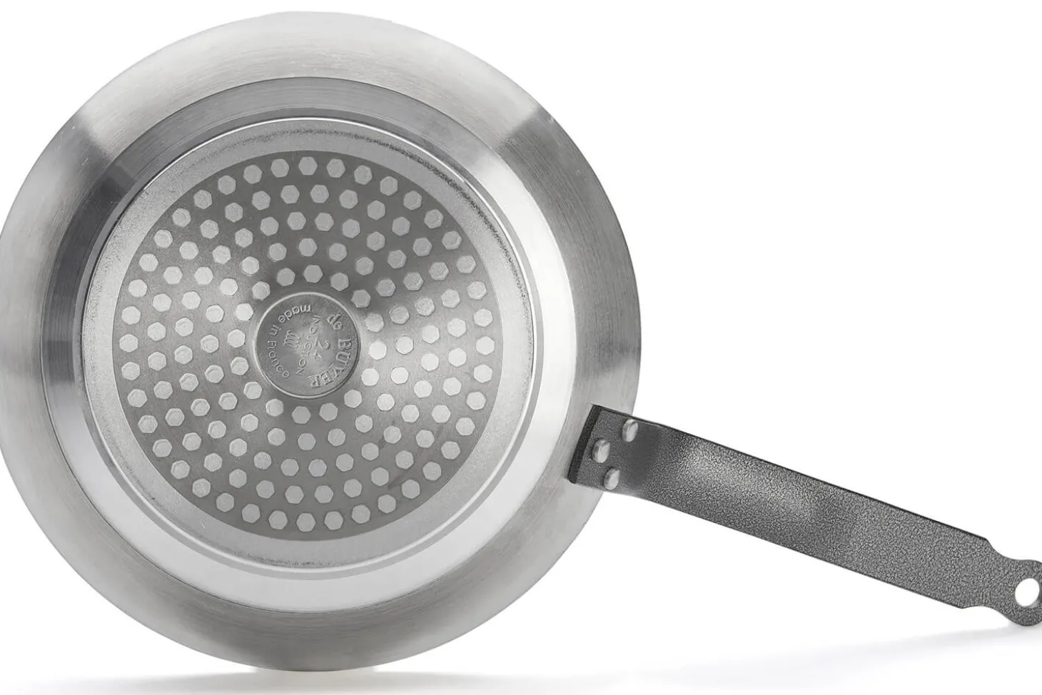 Poêle antiadhésive De Buyer Choc Resto Induction rouge en aluminium