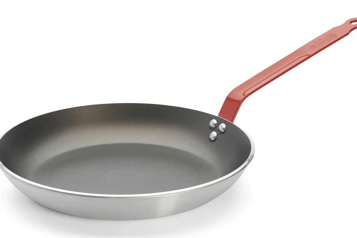 Poêle antiadhésive De Buyer Choc Resto Induction rouge en aluminium