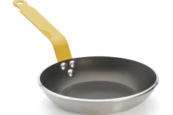 Poêle antiadhésive De Buyer Choc Classic HACCP jaune en aluminium