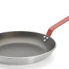 Poêle antiadhésive De Buyer Choc Classic HACCP rouge en aluminium