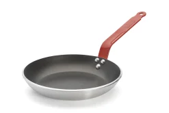 Poêle antiadhésive De Buyer Choc Classic HACCP rouge en aluminium