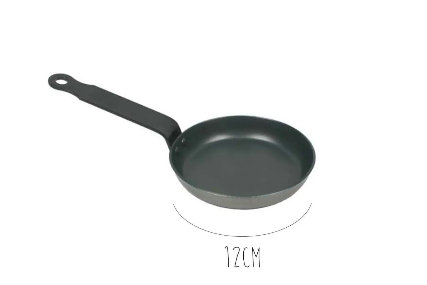Poêle à blinis / oeufs tôle d'acier revêtement anti-adhérent